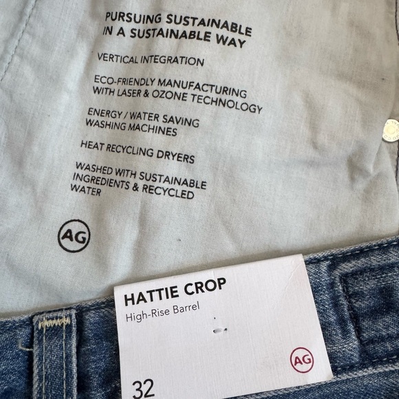 AG Adriano Goldschmied Classic Straight Leg Blue Jeans - Picture 15 of 15